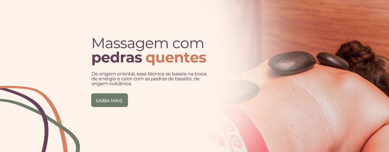 Massagem com pedras quentes